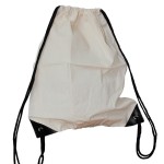 Natural cotton backpack / cotton drawstring bag